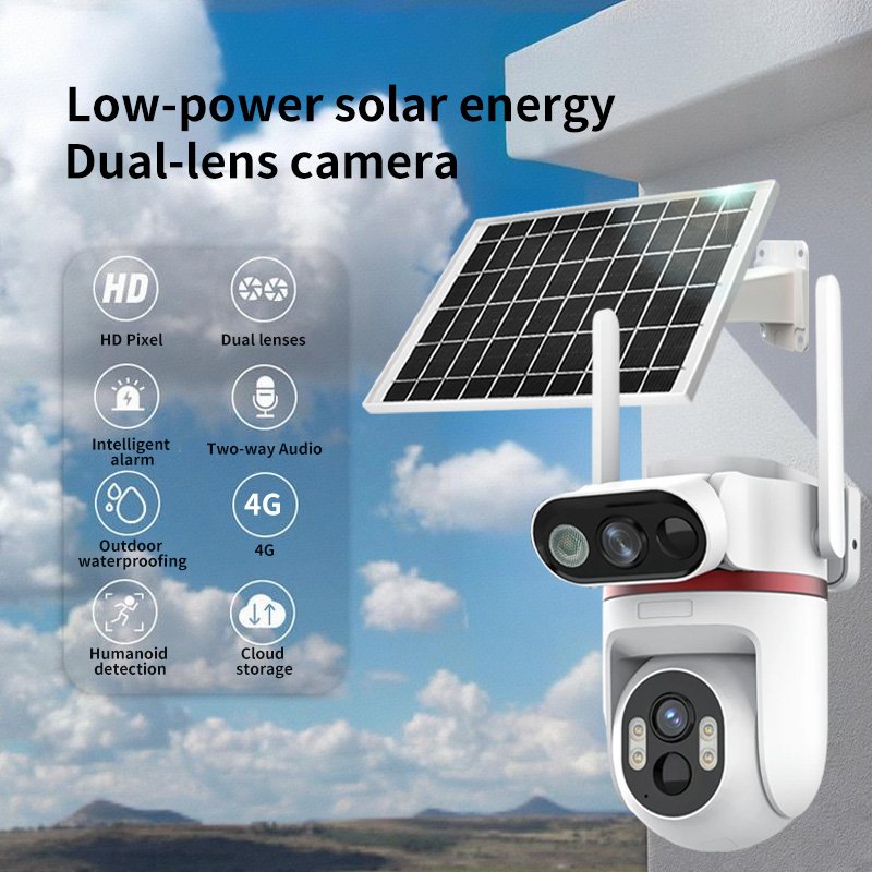 Q60 Solar-powered Dual-screen Camera - Image 3